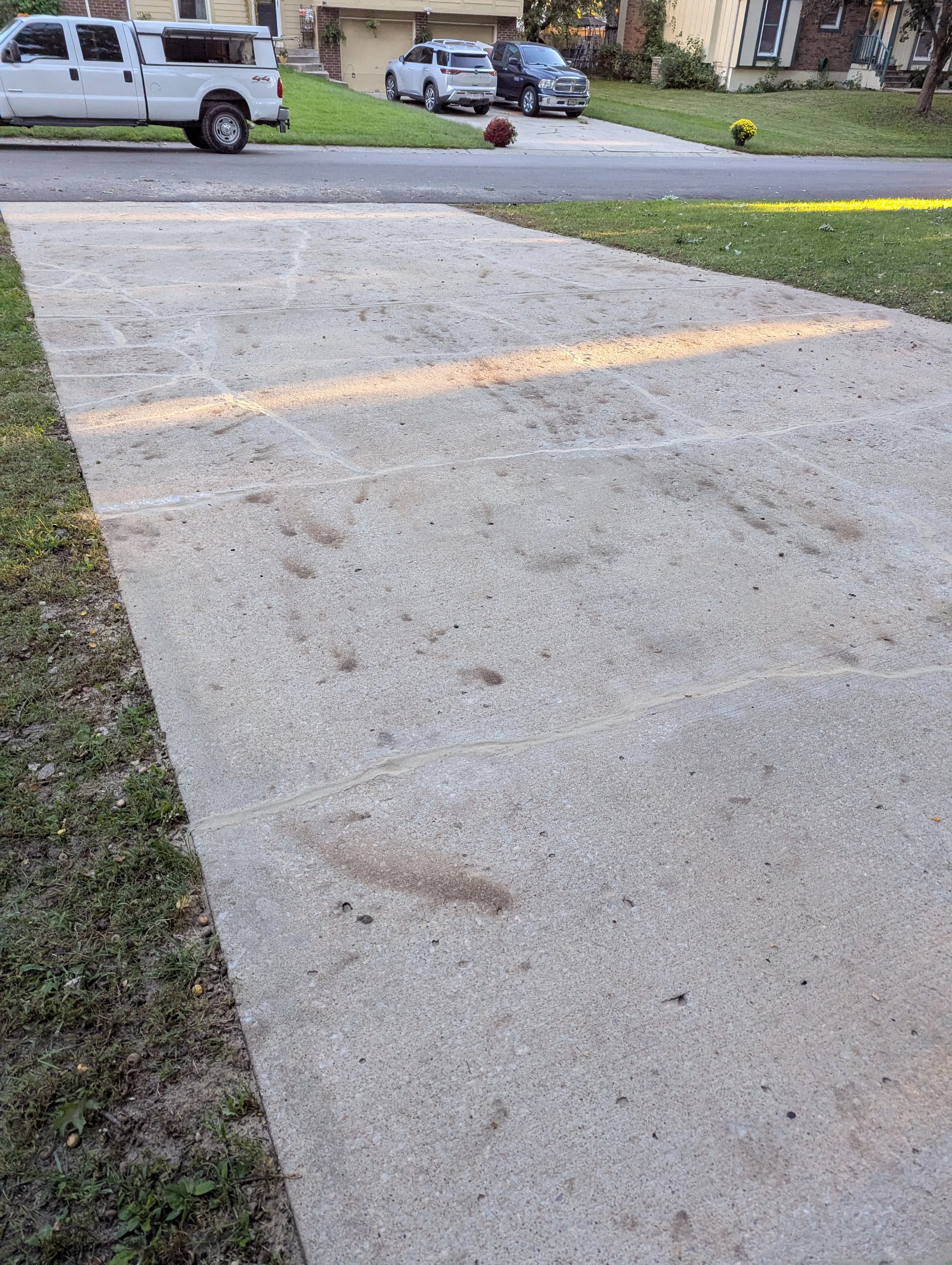 The Acorn Driveway concrete leveling project
