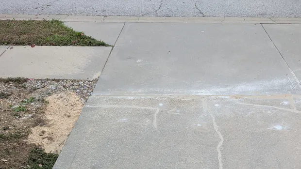 Clay County 4-inch Driveway Lift concrete leveling project